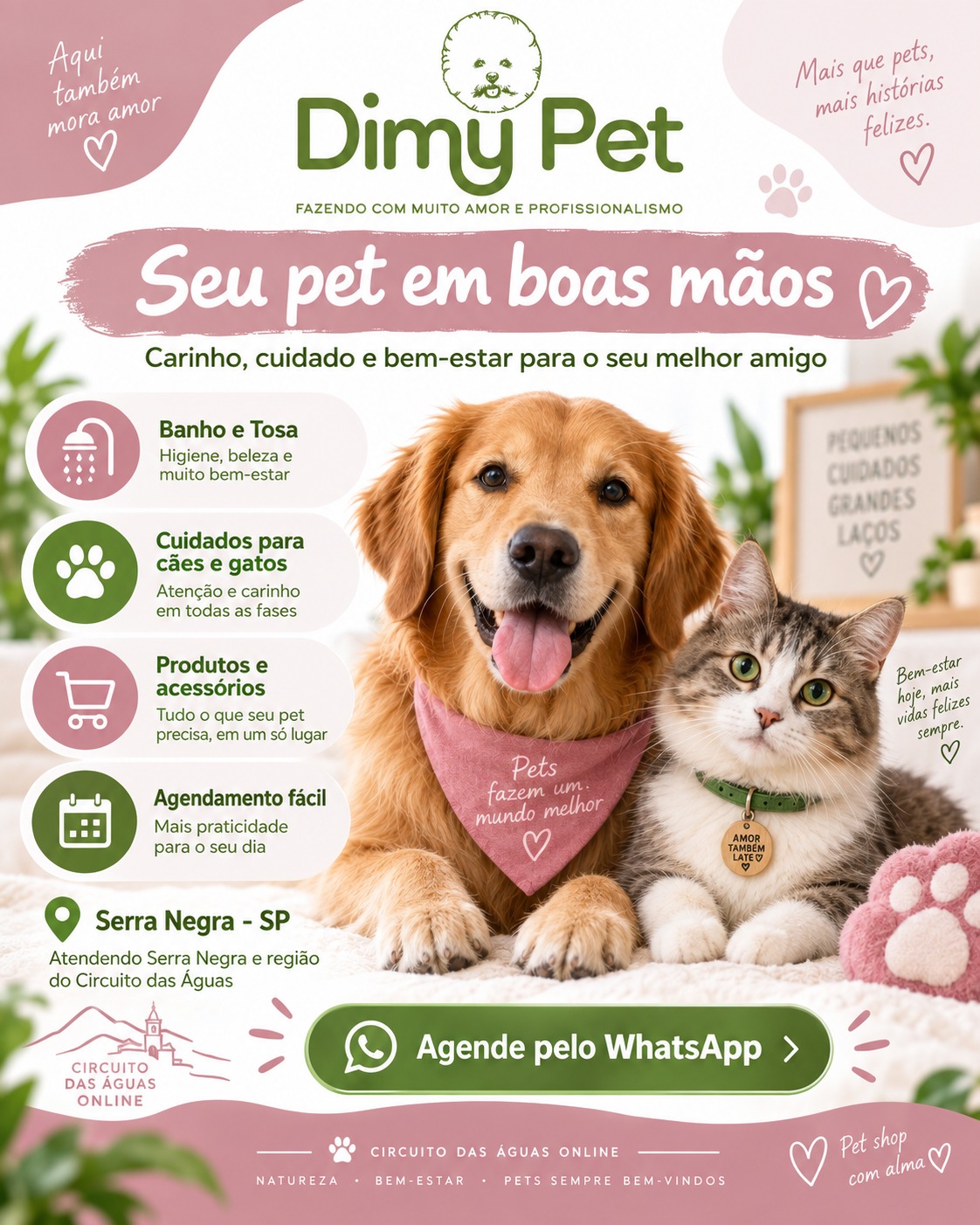 Dimy Pet - banho, tosa e cuidados para o seu pet