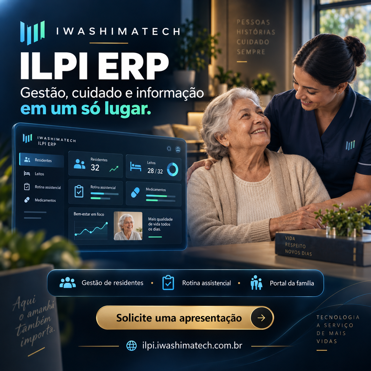 IWASHIMATECH ILPI ERP | Excelência em gestão e cuidado